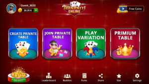 Teen Patti players engaged in an intense online multiplayer match using smartphones and enjoying live chat features.